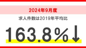 2024年9月度 正社員の求人件数・応募数推移レポート