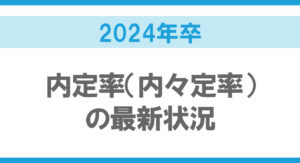 2024年卒就職内定率（内々定率）の状況